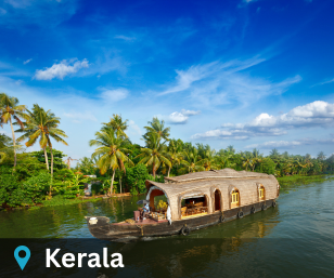 Kerala tour destination showcasing famous tourist attractions