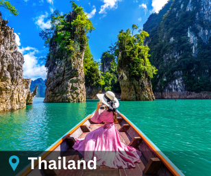 Thailand international tour destination showcasing famous tourist attractions